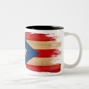 Puerto- Ricoflaggen-Tasse Zweifarbige Tasse