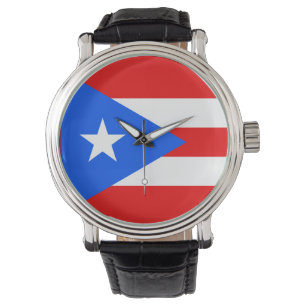 Puerto- Ricoflaggen-Uhr Armbanduhr