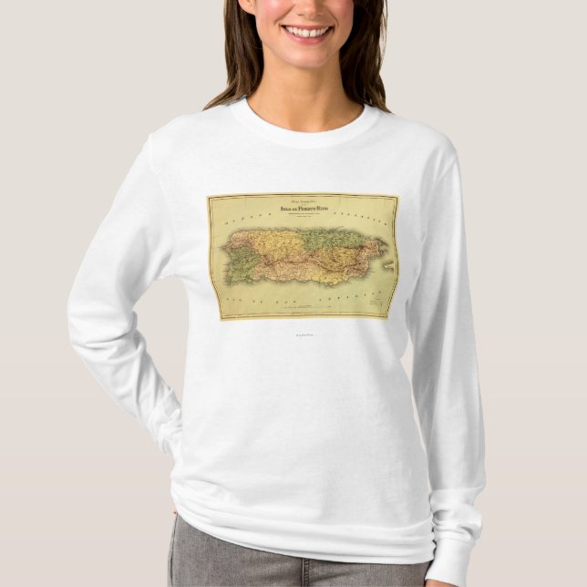 Puerto RicoPanoramic MapPuerto Rico T-Shirt (Vorderseite)