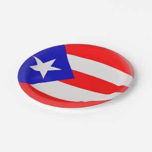 Puerto- Ricopuertorikaner-Flagge Pappteller