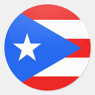 Puerto- Ricoqualität Flaggen-Kreis Runder Aufkleber