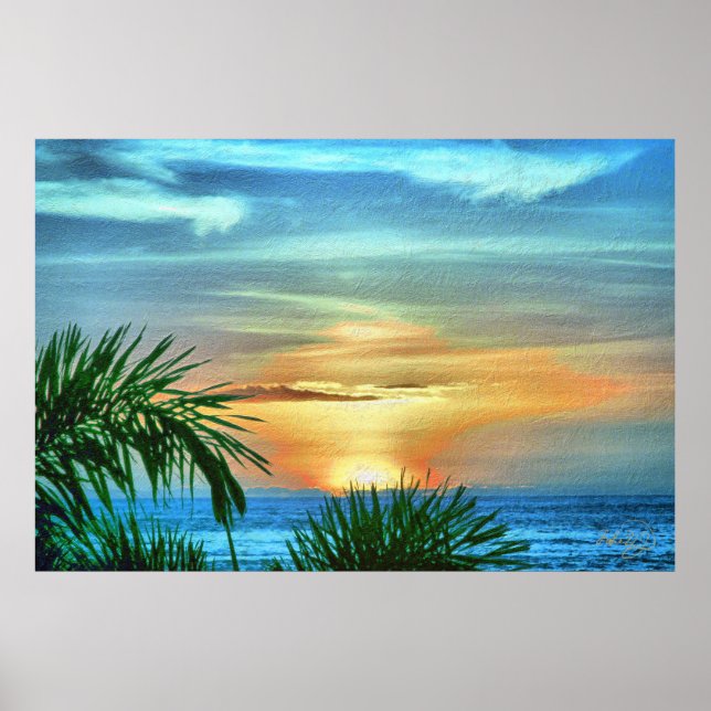 Puerto Sunset 1557 Art Print Poster (Vorne)