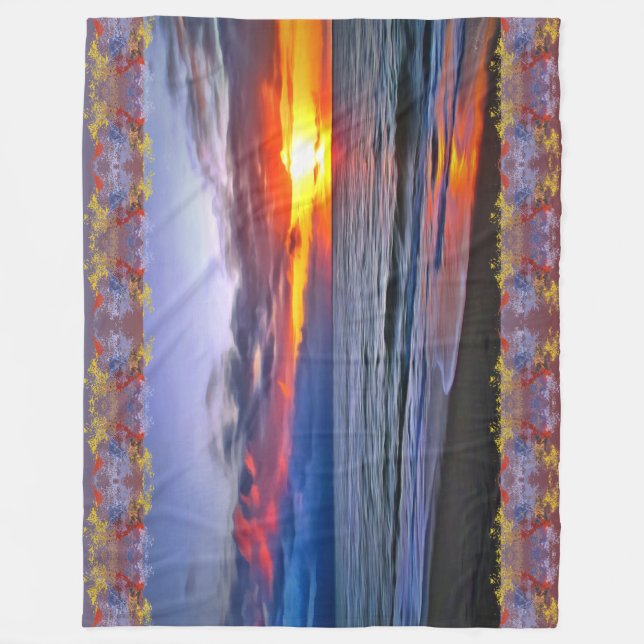 Puerto Sunset 1739 Fleecedecke (Vorderseite)