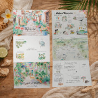Puerto Vallarta Aquarell-Hochzeitsreiseplan