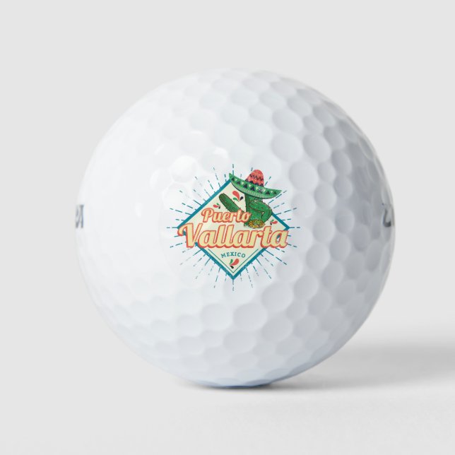 Puerto Vallarta Jalisco Mexiko tanzt Kakteen Golfball (Vorderseite)
