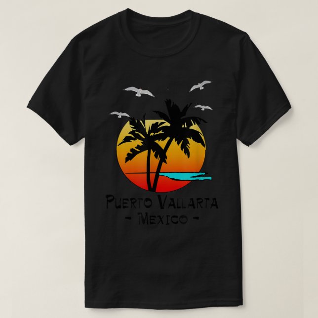 PUERTO VALLARTA MEXICO TROPISCHER ZIELORT STRAND  T-Shirt (Design vorne)