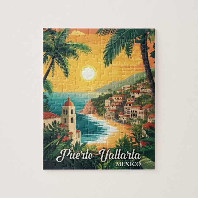 Puerto Vallarta Mexico Vintage Travel (Vertikal)