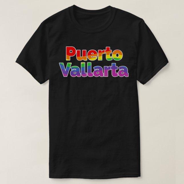 Puerto Vallarta Mexiko Gay Pride Parade Rainbow F T-Shirt (Design vorne)