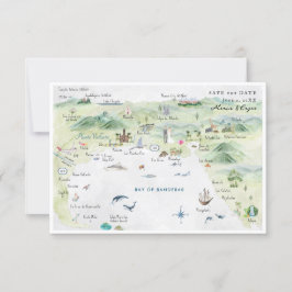 Puerto Vallarta, Mexiko | Karte für Hochzeiten