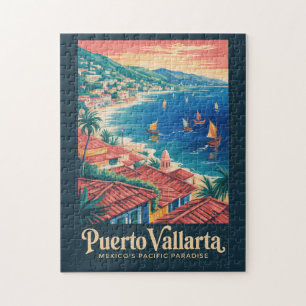 Puerto Vallarta Mexiko Strand Illustration Reise