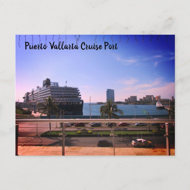 Puerto Vallarta Schifffahrtshafen Postkarte (Vorderseite)
