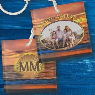 Puerto Vallarta Sonnenuntergang 1577 Familie Schlüsselanhänger