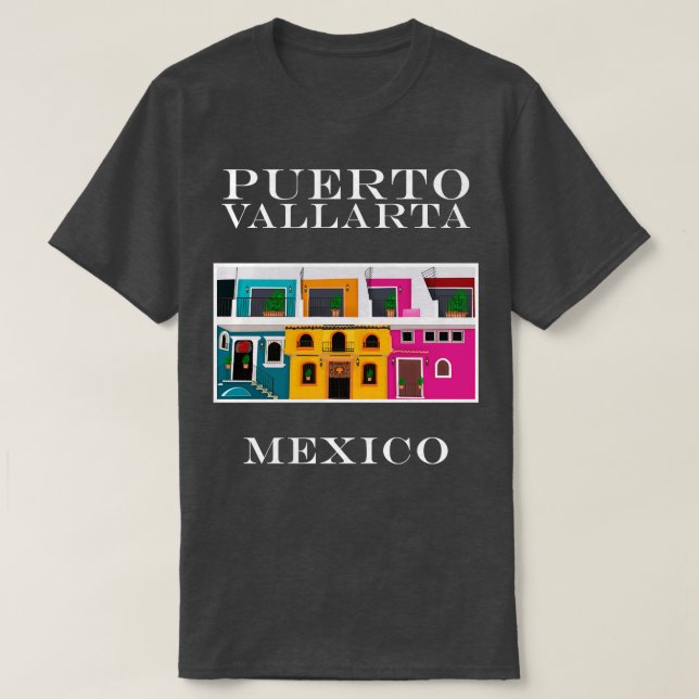 Puerto Vallarta Zona Romntica Mexiko T-Shirt (Design vorne)