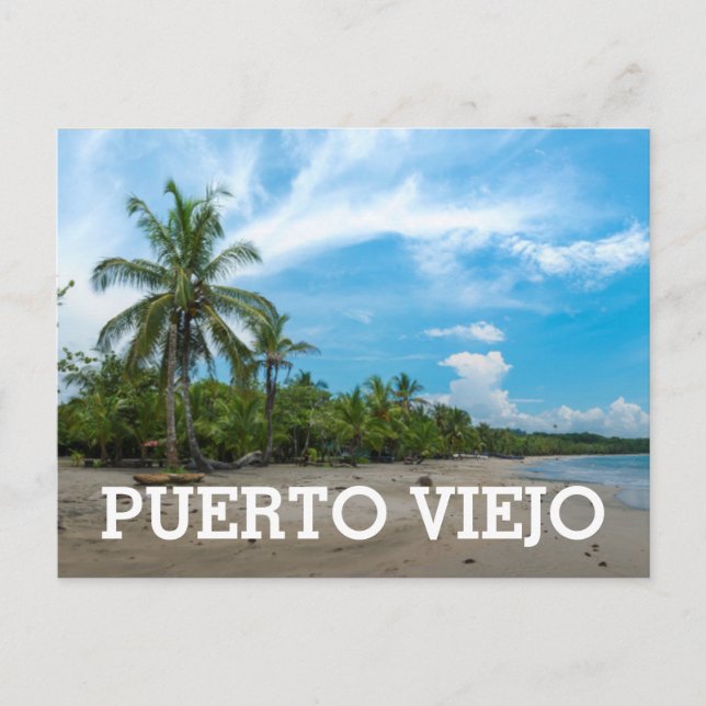 Puerto Viejo Beach Postkarte (Vorderseite)