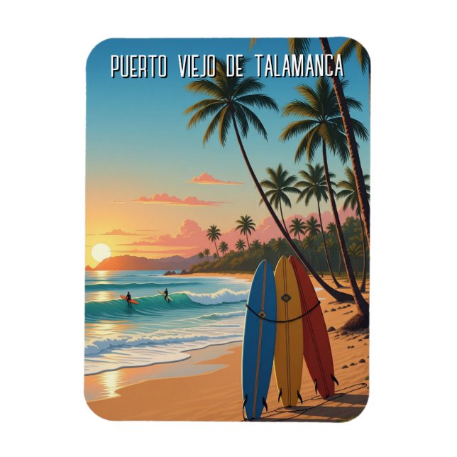 Puerto Viejo de Talamanca Costa Rica Magnet (Vertikal)
