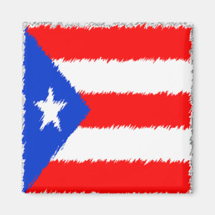Puertorikanische Flagge Magnet