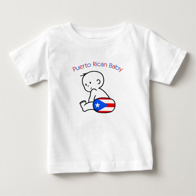 Puertorikanisches Baby T-shirt (Vorderseite)
