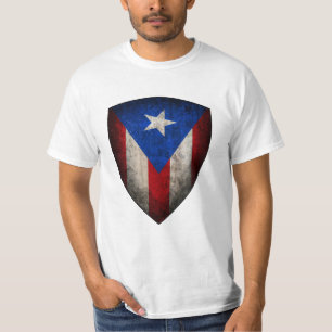 Puertorikanisches Flaggen-Schmutzt-stück T-Shirt