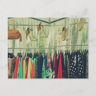 Puesto de ropa postkarte