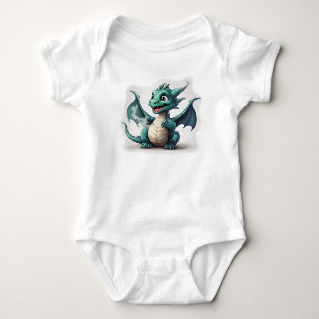 Puff den kleinen Magischen Drachen Baby Strampler (Vorderseite)