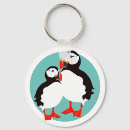 Puffen Schlüsselanhänger