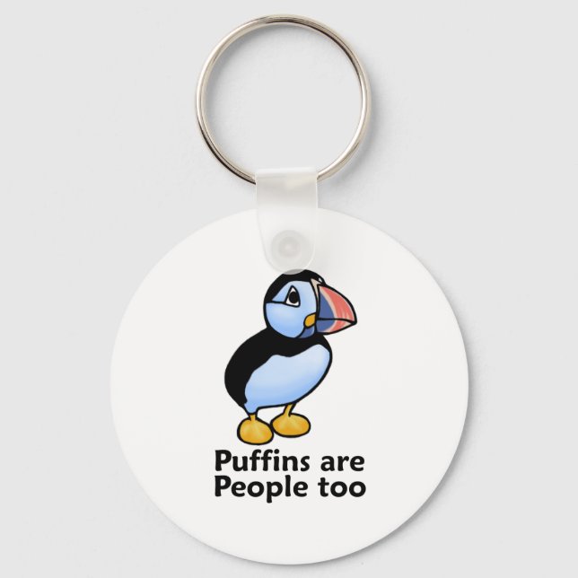 Puffen sind auch Menschen Schlüsselanhänger (Vorderseite)