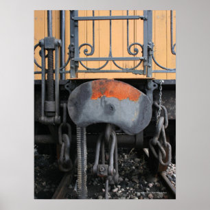 Puffer Alter Dampfzug Le Mastrou Poster