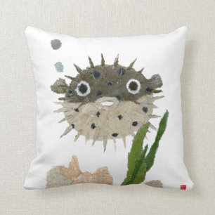 Puffer, Blowfish Kissen