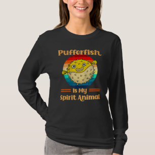 Puffer Fisch ist mein Geist Tierdesign Puffer Fisc T-Shirt