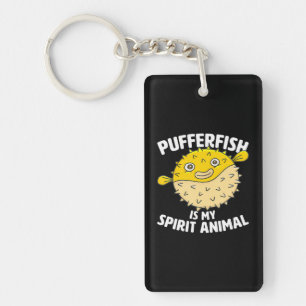 Puffer Fisch ist mein Spirit Animal Puffer Fish Pa Schlüsselanhänger