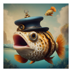 Puffer Fisch no 2 Glossy Poster