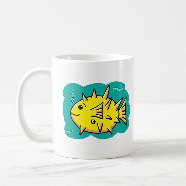 Puffer-Fische Kaffeetasse (Links)