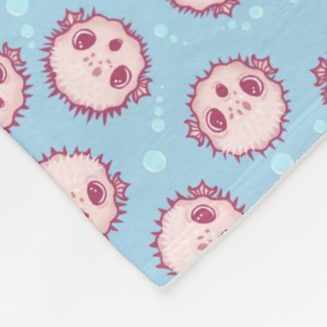 Puffer Fish Fleecedecke (Ecke)