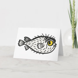 Puffer Fish Greeting card Dankeskarte
