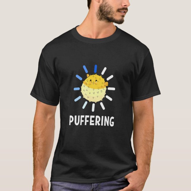 Puffering Buffering Kugelfisch T-Shirt (Vorderseite)