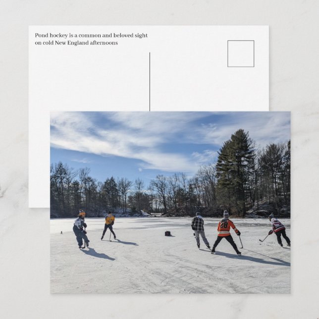 Puffers Pond Hockey Postkarte (Vorne/Hinten)