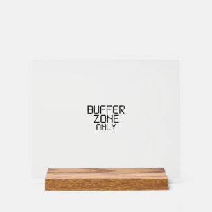 Pufferschutzzone Nur minimalistischer technischer  Acrylschild