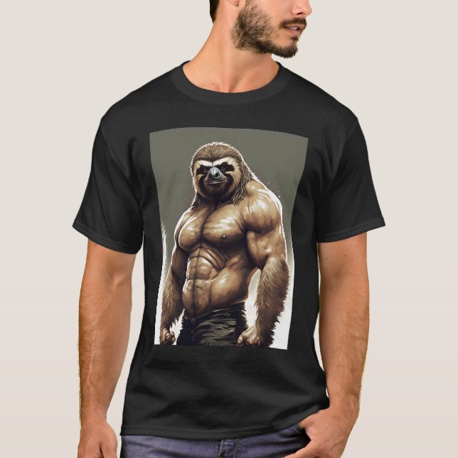 Puffes Mukous-Faulquappe im Fitnessraum T-Shirt (Vorderseite)