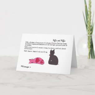 Puffie und Muffie Valentine Card Feiertagskarte