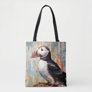 Puffin Animal Bird Art Deco Paint Tasche