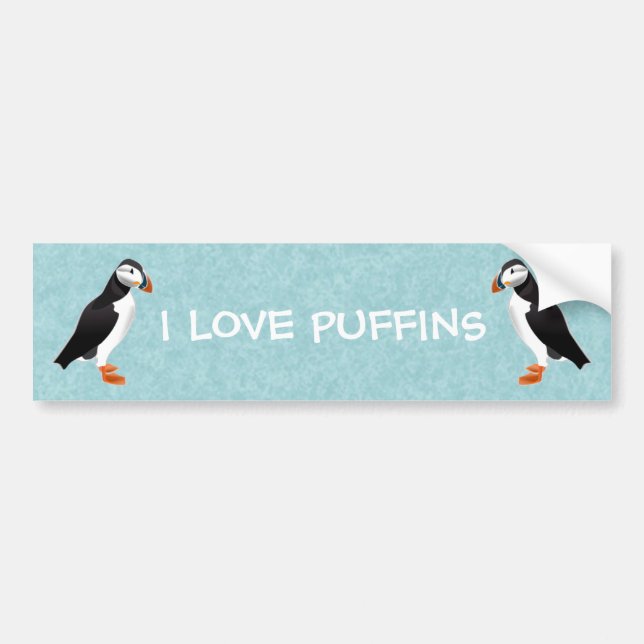 Puffin Autoaufkleber (Vorne)