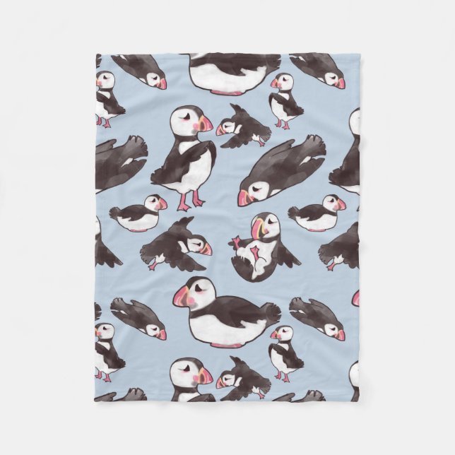 Puffin-Baby-Fleece-Decke Fleecedecke (Vorderseite)