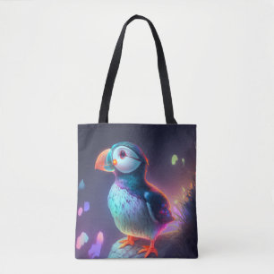 Puffin Bird Animal Portrait Malerei frei von Wildt Tasche