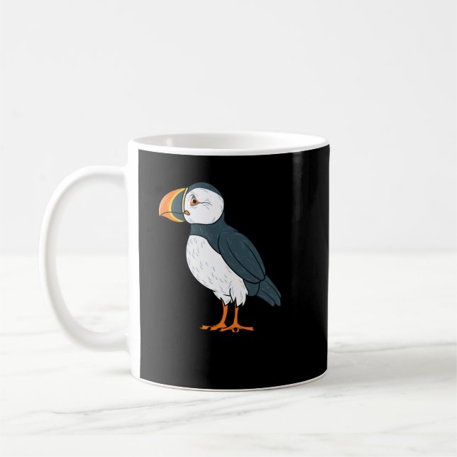 Puffin Bird Funny IcelSeaBird Lover Geschenk Männe Kaffeetasse (Links)