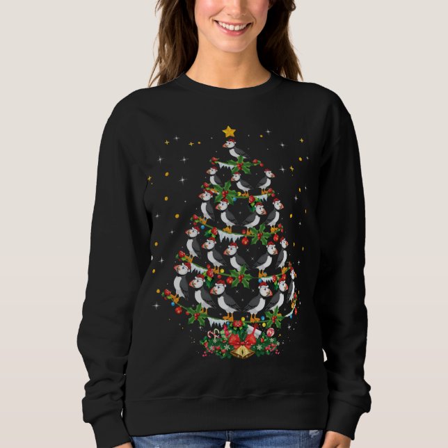 Puffin Bird Lover Xmas Weihnachtsmannmütze Weihnac Sweatshirt (Vorderseite)