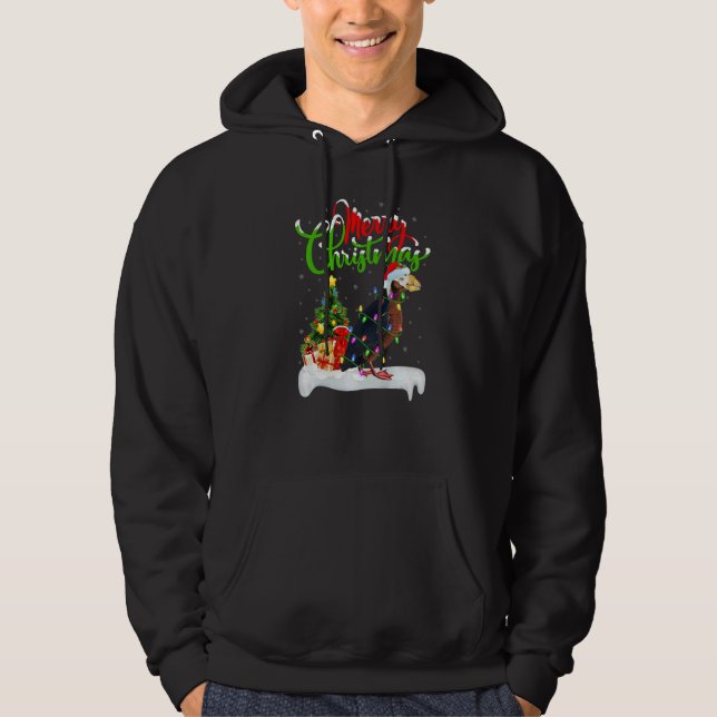 Puffin Bird  Xmas Decorations Santa Puffin Christm Hoodie (Vorderseite)