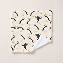 Puffin Birds Pattern Waschlappen