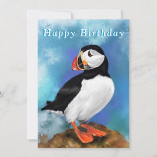 Puffin Bonne carte d'anniversaire