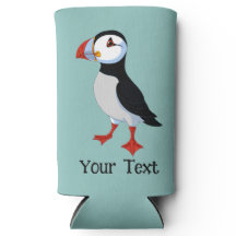Puffin Design Seltzer Can Cooler
