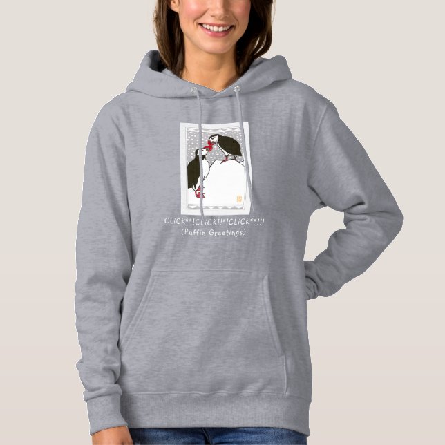 Puffin Greetings Basic Kapuzenpullover Hoodie (Vorderseite)